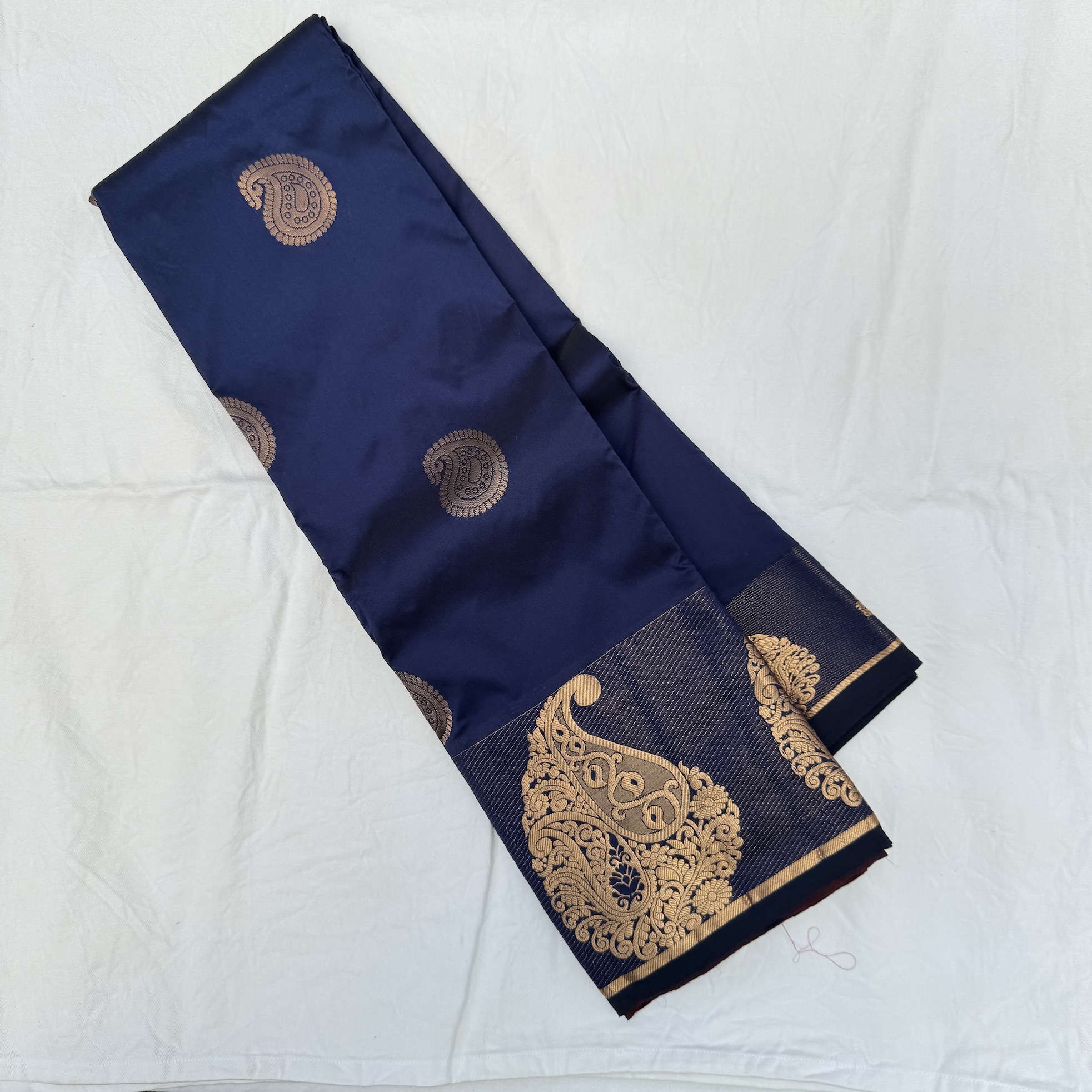 Platinum Blue Kanchipuram Silk Saree Platinum Blue Kanchipuram Silk Saree