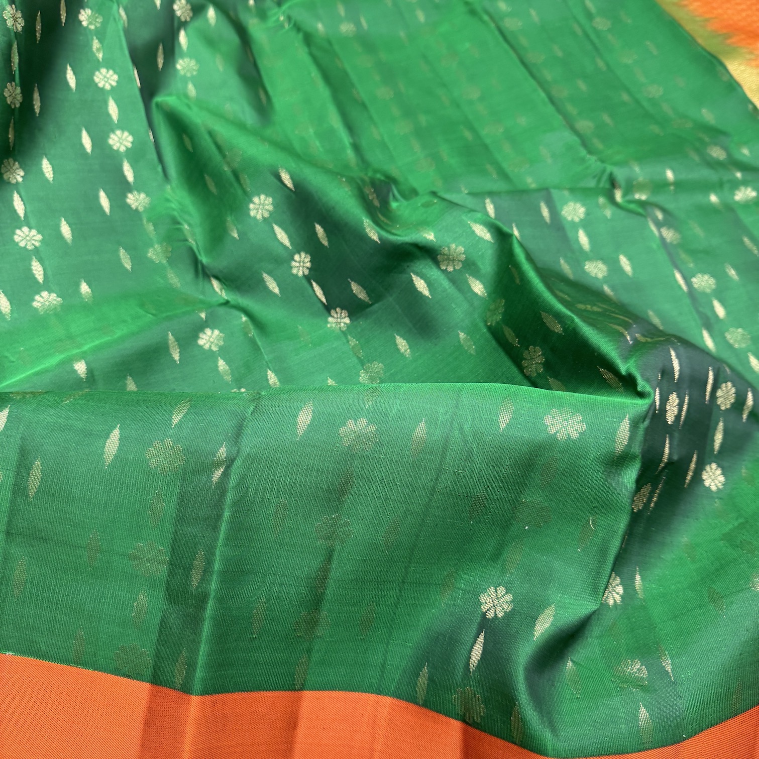 Jade Green Soft Silk Saree Jade Green Soft Silk Saree
