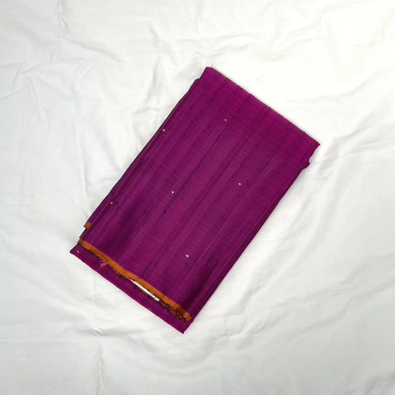 Berry Violet Kanchipuram with Meadow Orange Berry Violet Kanchipuram with Meadow Orange