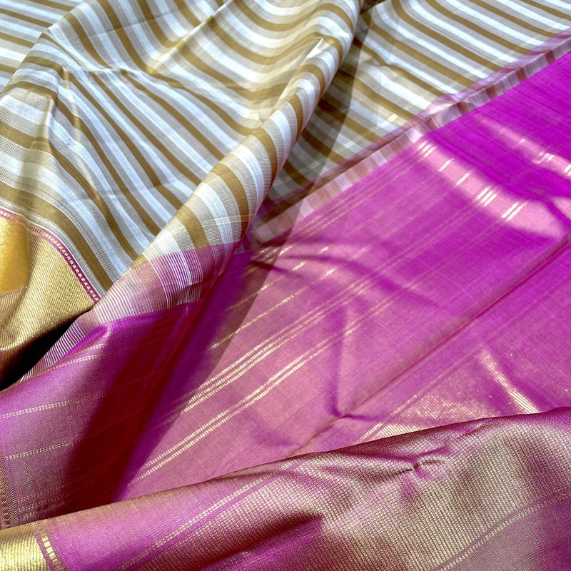Cairo Brown Kanchipuram with Stone Creek Green Cairo Brown Kanchipuram with Stone Creek Green