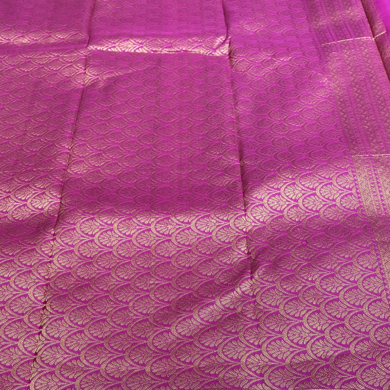 Silky Pink Kanchipuram with Vairakann Silky Pink Kanchipuram with Vairakann
