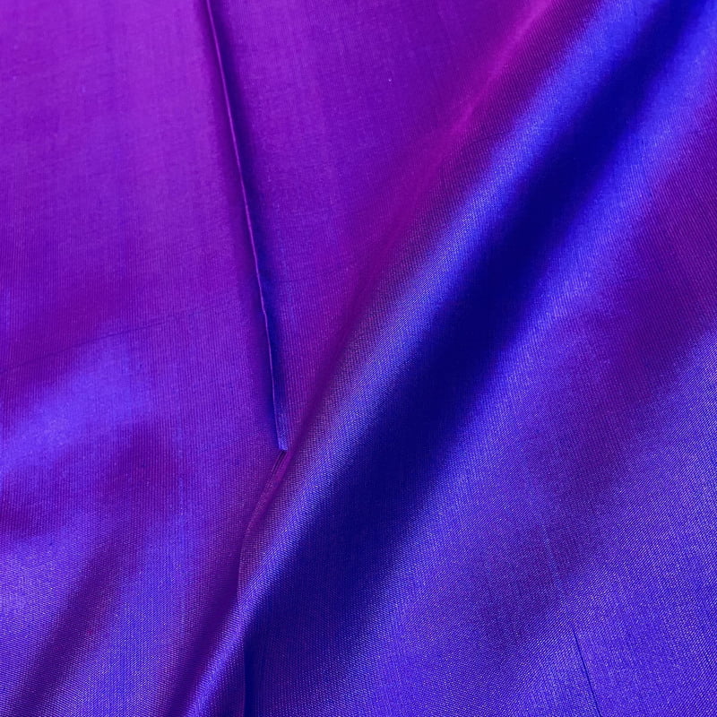 Twilight Blue Kanchipuram with Splendour Violet Twilight Blue Kanchipuram with Splendour Violet