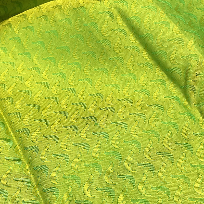 Meadow Green Kanchipuram with Leaf Green Meadow Green Kanchipuram with Leaf Green