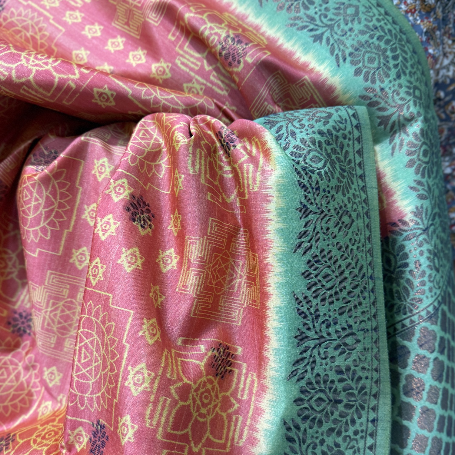 Rouge Pink Tussar Saree Rouge Pink Tussar Saree