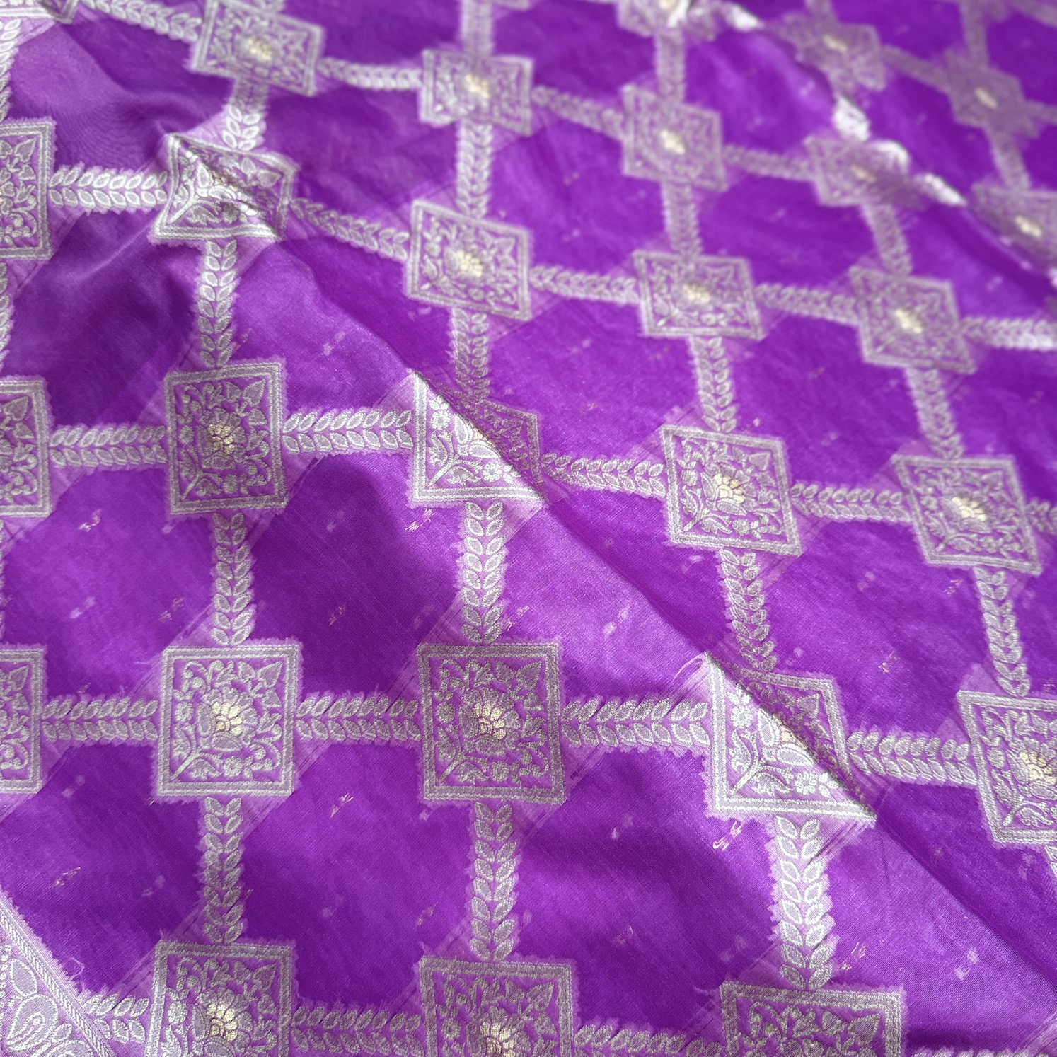 Impact Violet Banarasi Saree Impact Violet Banarasi Saree