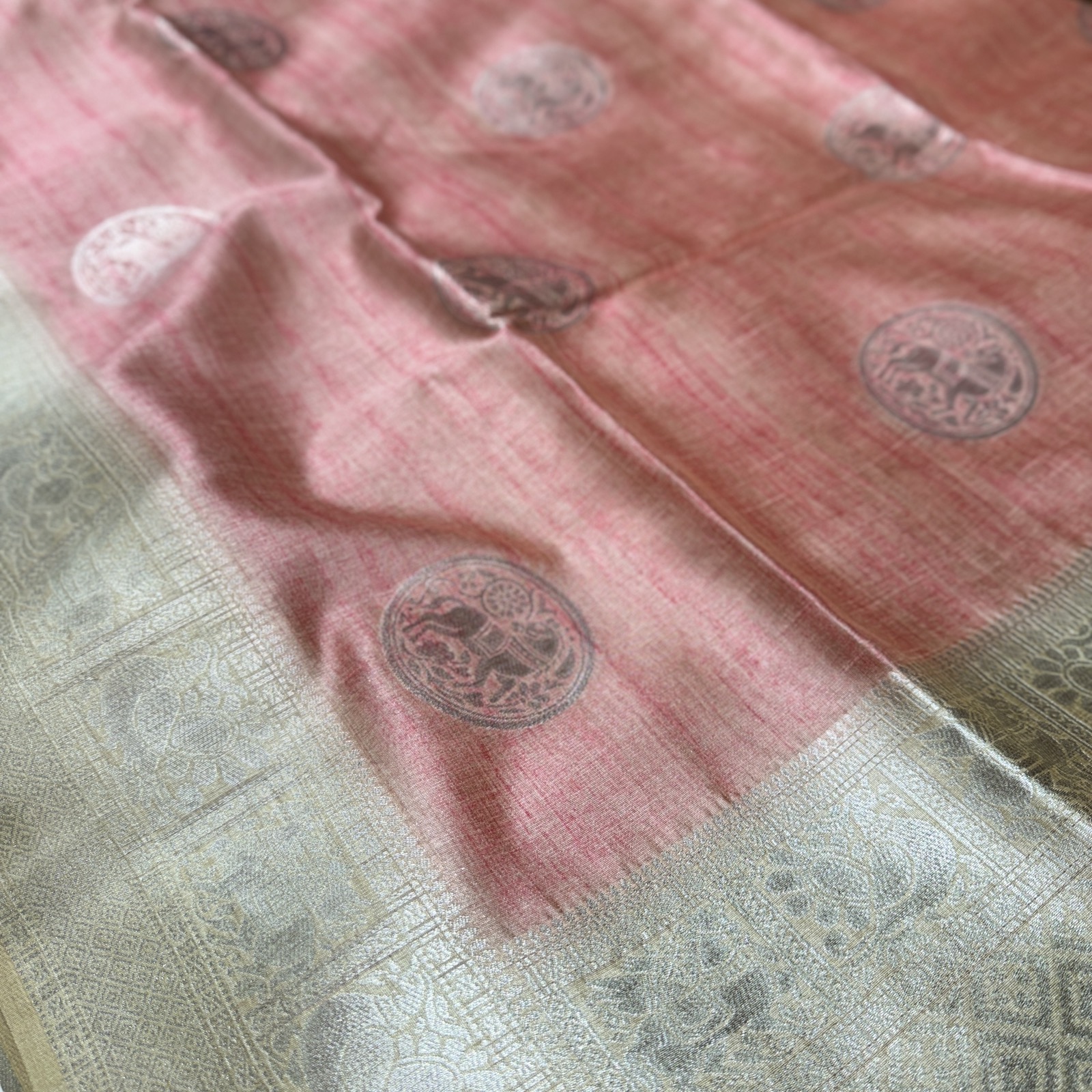Berry Pink Chaapa Tussar Berry Pink Chaapa Tussar