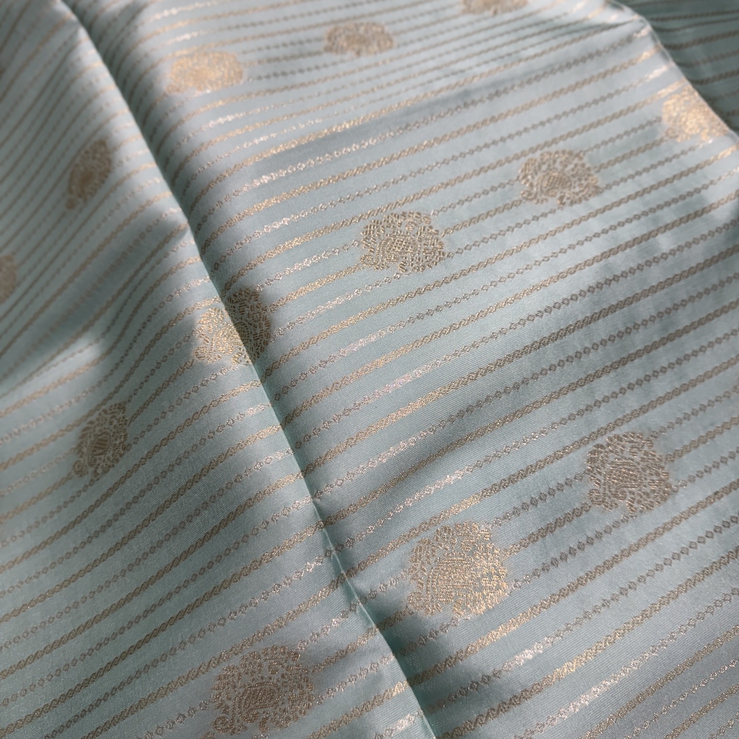 Song Blue Tussar Saree Song Blue Tussar Saree