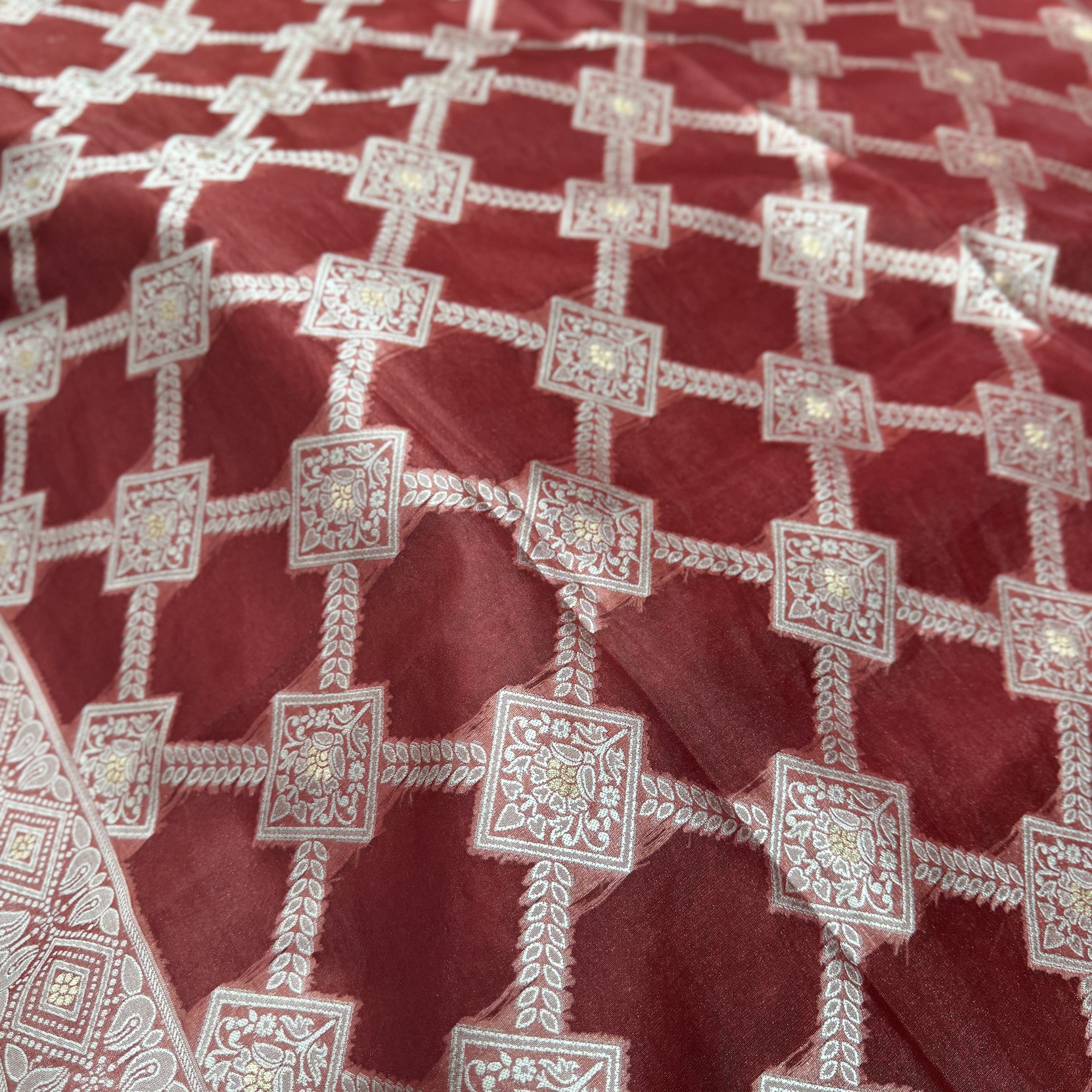 Madder Red Banarasi Saree Madder Red Banarasi Saree