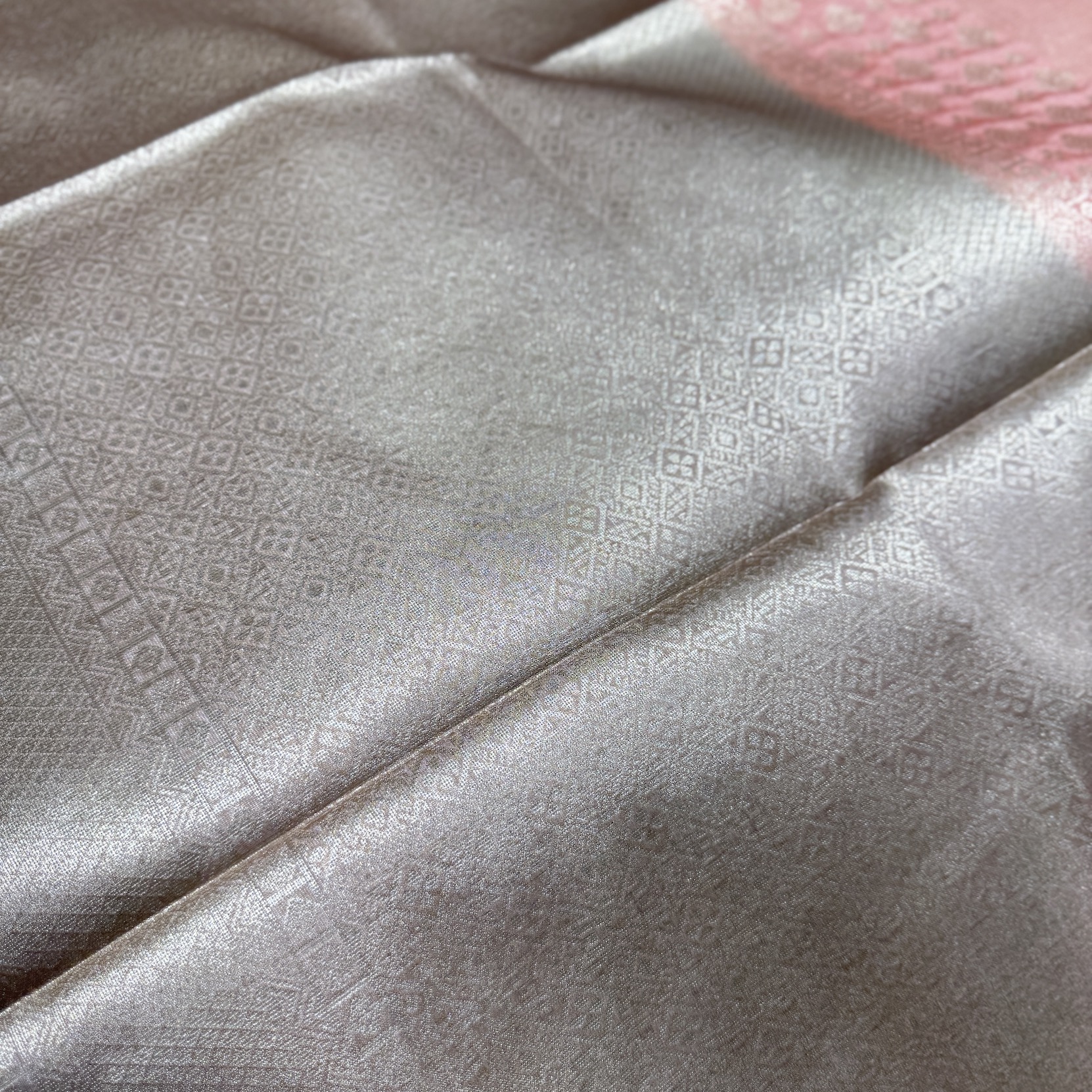 Vintage Peach Tussar Saree Vintage Peach Tussar Saree