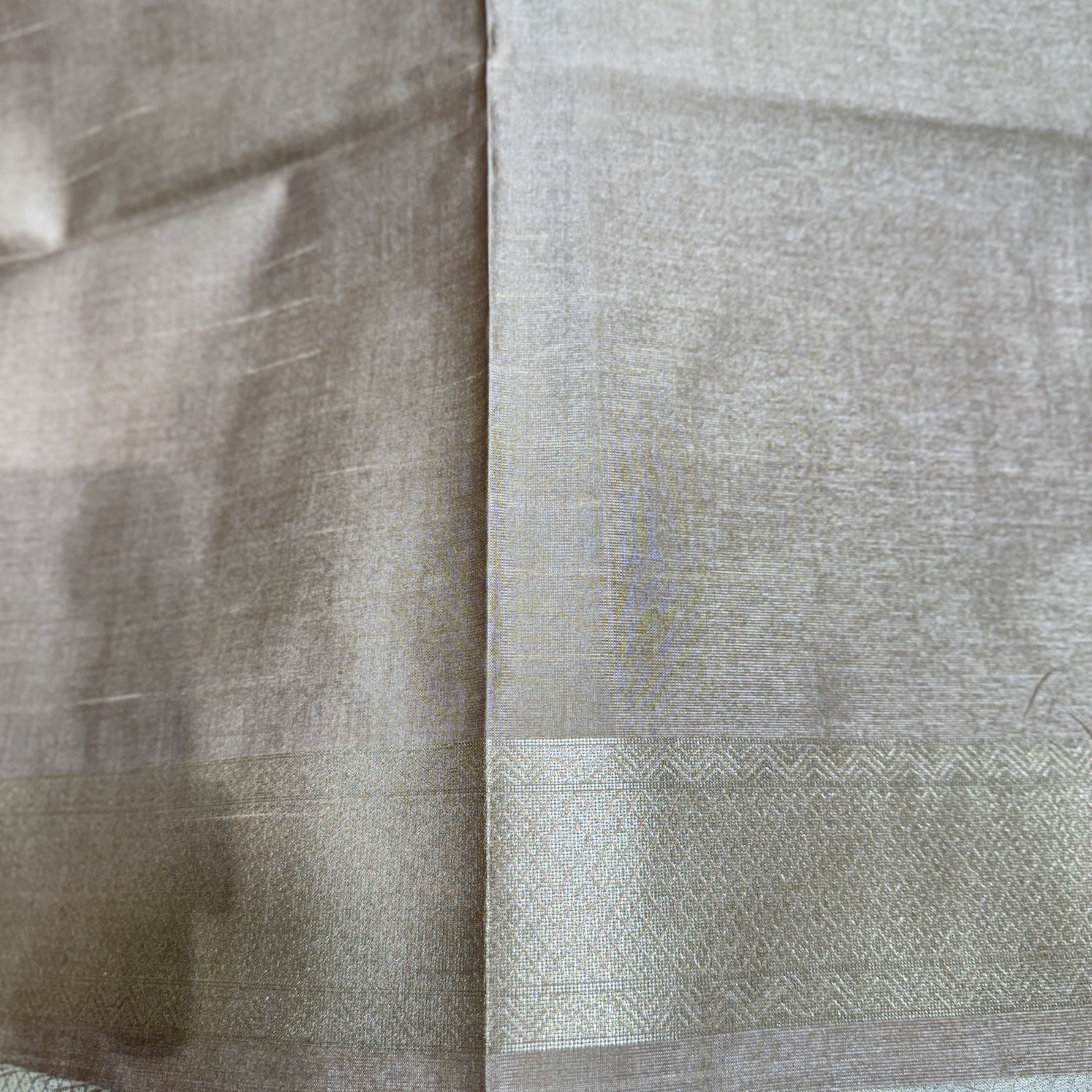 Vintage Peach Tussar Saree Vintage Peach Tussar Saree