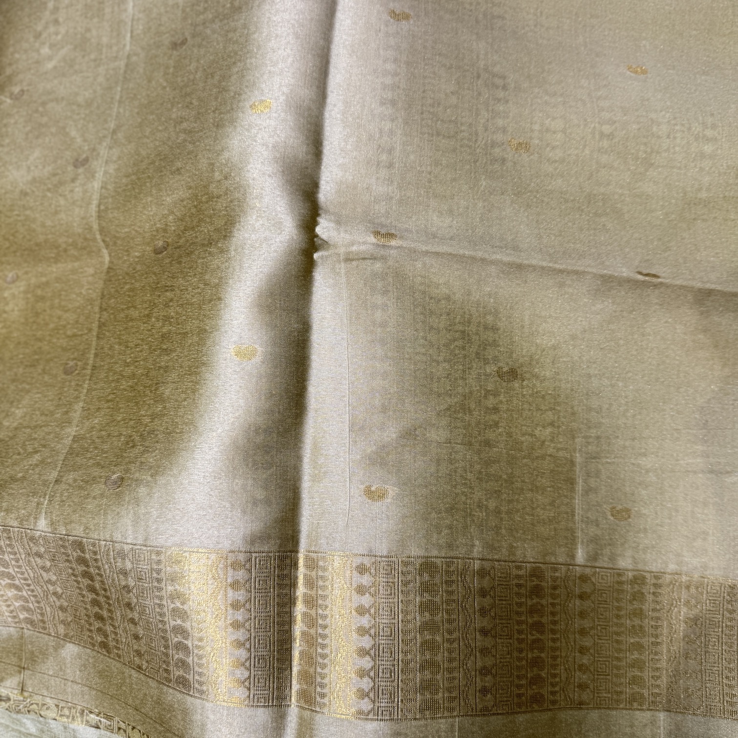 Vintage Gold Tussar Saree Vintage Gold Tussar Saree