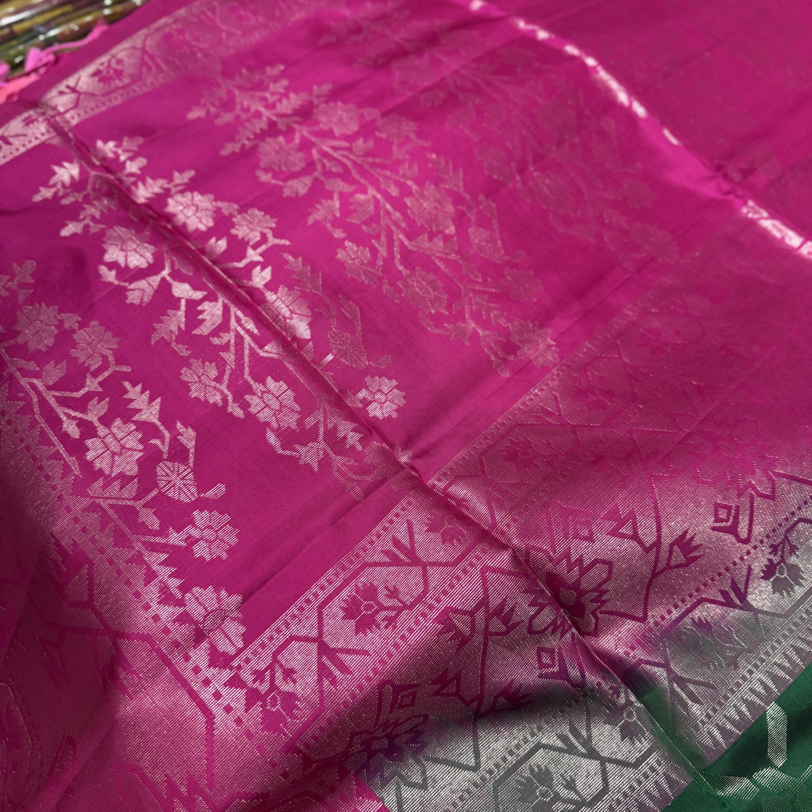 Leaf Green Soft Silk Saree