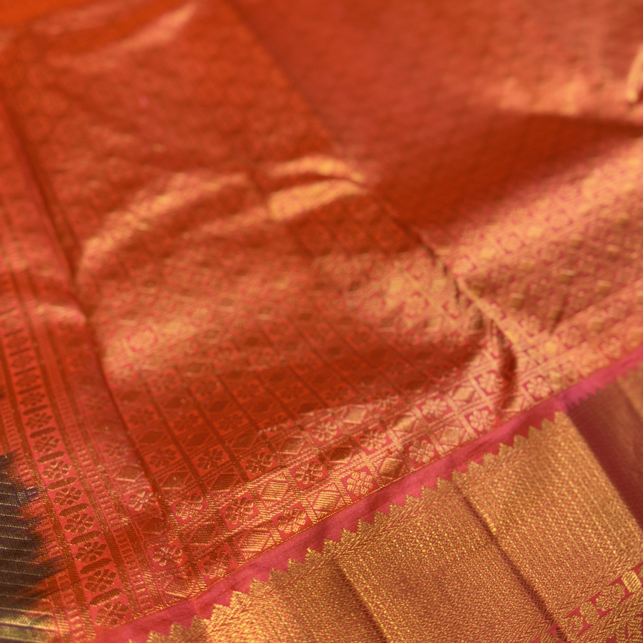 Leaf Green Kanchipuram Silk Saree