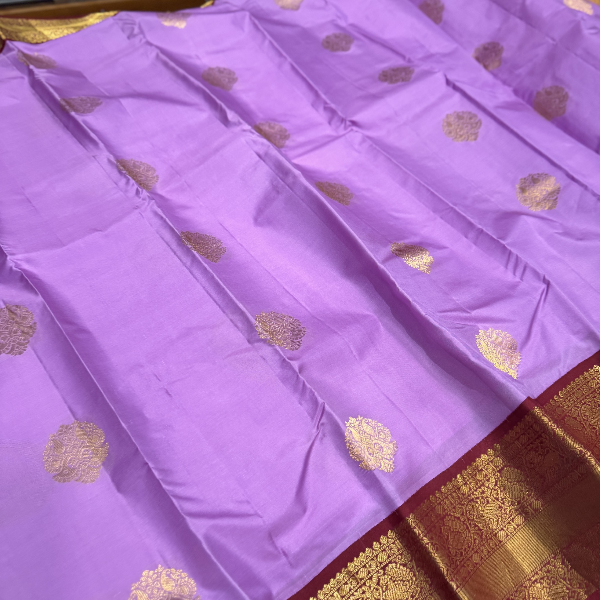 Candy Pink Kanchipuram Silk Saree