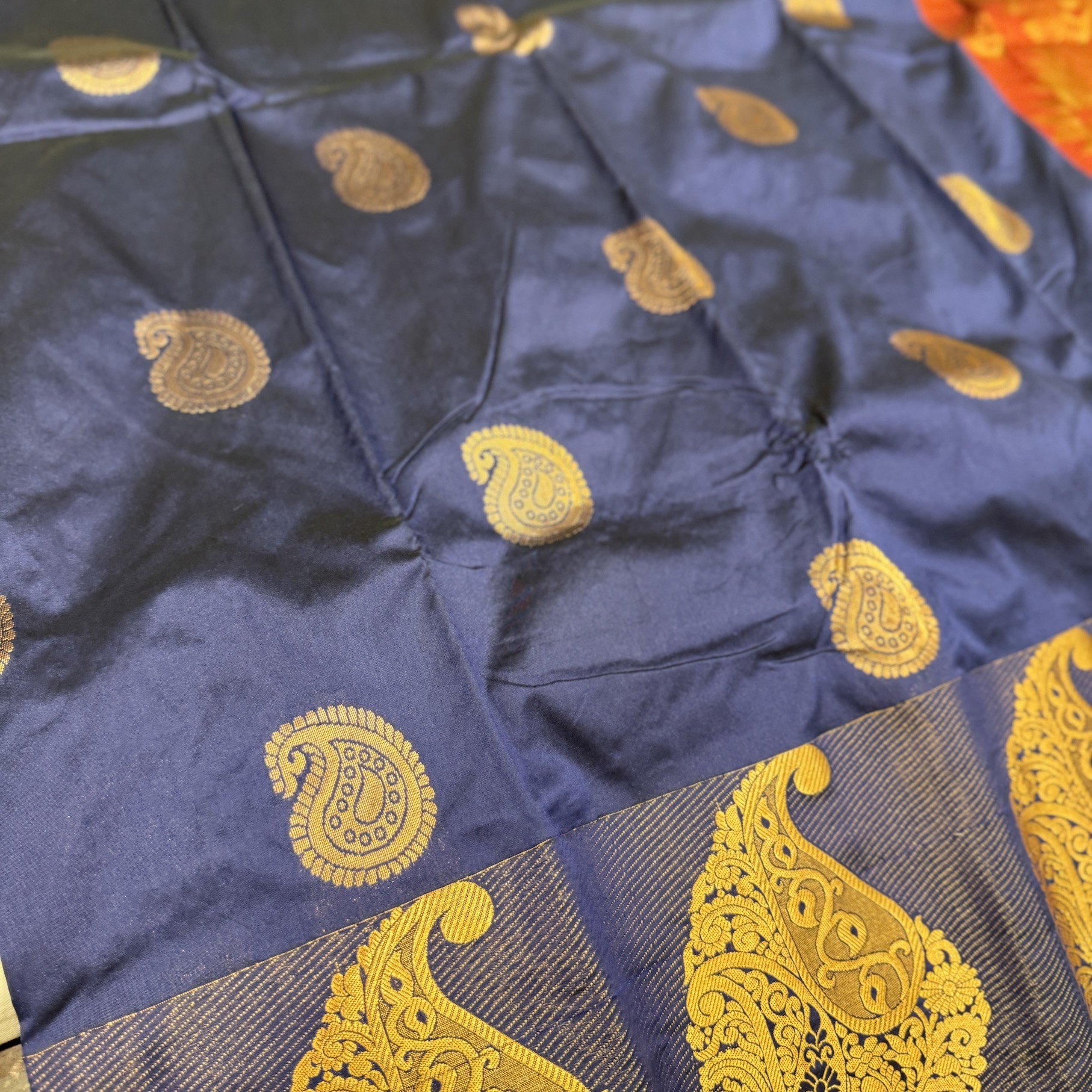 Platinum Blue Kanchipuram Silk Saree Platinum Blue Kanchipuram Silk Saree